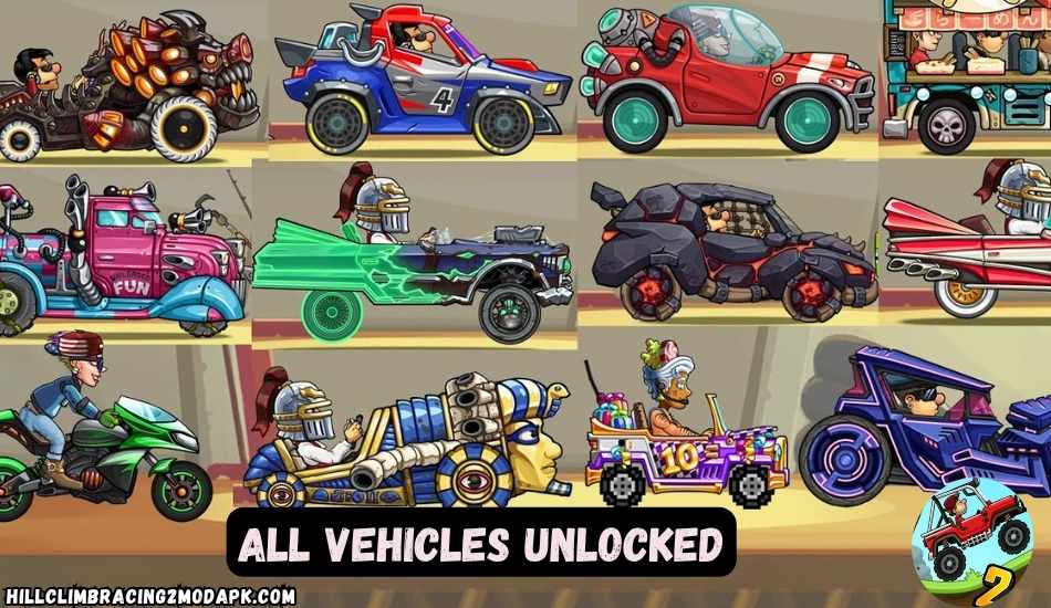 All vehicles unlocked